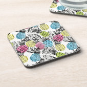 Pineappelgrunge-palmen Bier Onderzetter (Linkerzijde)