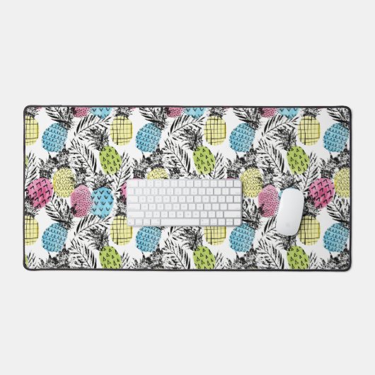 Pineappelgrunge-palmen Bureaumat (Keyboard & Muis)