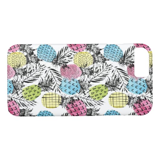Pineappelgrunge-palmen Case-Mate iPhone Case (Achterkant (Horizontaal))