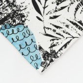 Pineappelgrunge-palmen Fleece Deken (Hoek)