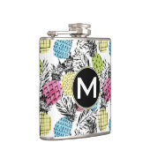 Pineappelgrunge-palmen | Monogram Heupfles (Rechts)