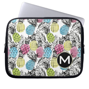 Pineappelgrunge-palmen Monogram Laptop Sleeve