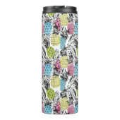 Pineappelgrunge-palmen | Monogram Thermosbeker (Achterkant)