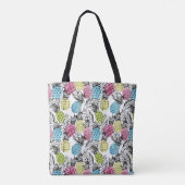 Pineappelgrunge-palmen | Monogram Tote Bag (Achterkant)
