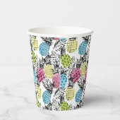 Pineappelgrunge-palmen Papieren Bekers (Rechts)