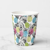 Pineappelgrunge-palmen Papieren Bekers (Voorkant)