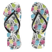 Pineappelgrunge-palmen Teenslippers (Voetbed)