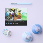 pineappelmarkt in de zomer verkoopt woning flyer (Enkel)