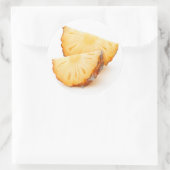 Pineappelmoten Ronde Sticker (Tas)