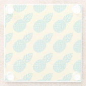 Pineappelpatroon 2 glazen onderzetter (Achterkant)