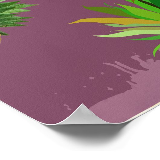 Pineappelpatroon 3 poster (Hoek)