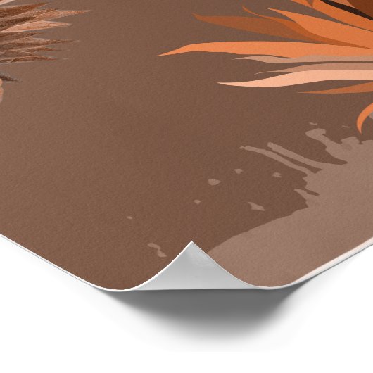 Pineappelpatroon 4 poster (Hoek)