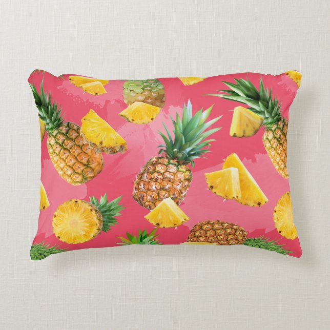 Pineappelpatroon 5 accent kussen (Voorkant)