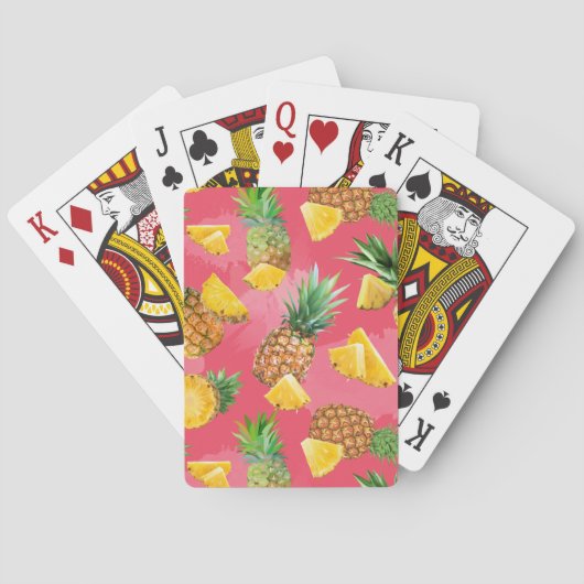 Pineappelpatroon 5 pokerkaarten (Achterkant)