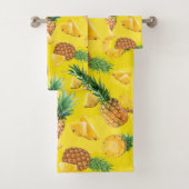 Pineappelpatroon 7 bad handdoek (Insitu)