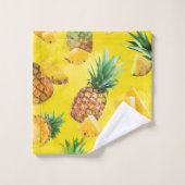 Pineappelpatroon 7 bad handdoek (Wasdoekje)