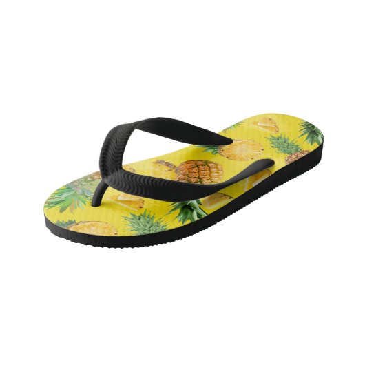 Pineappelpatroon 7 kinder teenslippers (Schuin)