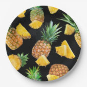 Pineappelpatroon 8 papieren bordje (Voorkant)