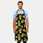 Pineappelpatroon 8 schort (Gedragen)