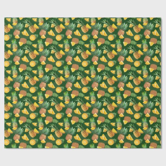 Pineappelpatroon 9 cadeaupapier (Vlak)