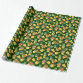 Pineappelpatroon 9 cadeaupapier (Uitgerold)