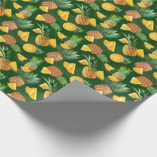 Pineappelpatroon 9 cadeaupapier (Hoek)