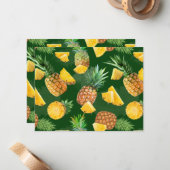Pineappelpatroon 9 notitiekaartje (Voorkant / Achterkant in situ)