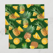 Pineappelpatroon 9 notitiekaartje (Voorkant / Achterkant)