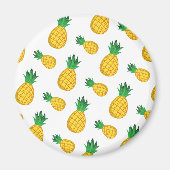 Pineappelpatroon Afdrukmagneet Magneet (Voorkant)