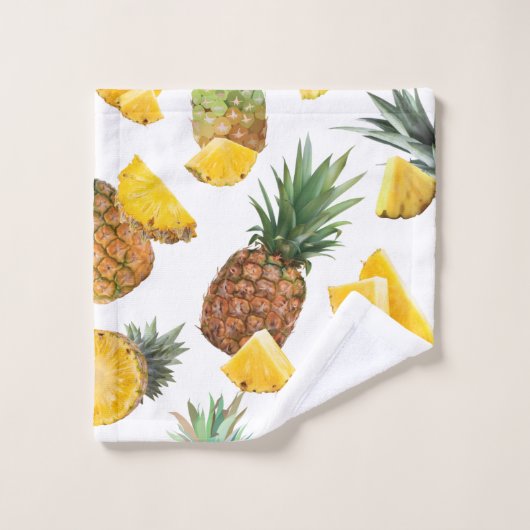 Pineappelpatroon Bad Handdoek (Wasdoekje)
