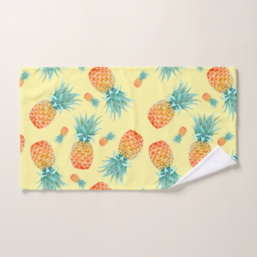 Pineappelpatroon Bad Handdoek (Handdoek)
