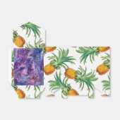 Pineappelpatroon Bedankdoosjes (Uitgevouwen)