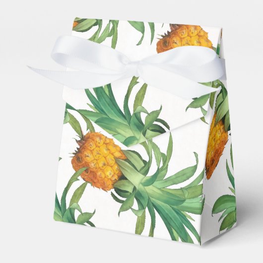 Pineappelpatroon Bedankdoosjes (Voorkant Zijde)