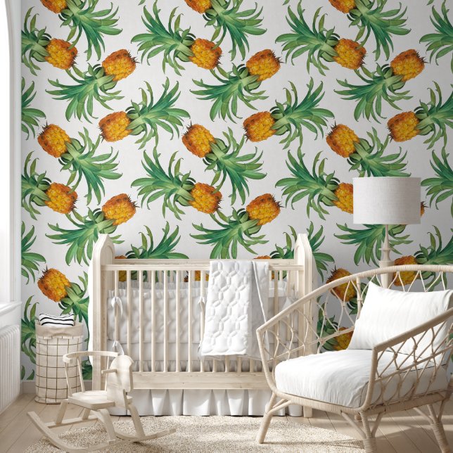 Pineappelpatroon Behang (Kinderen)