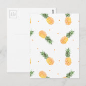 Pineappelpatroon Briefkaart (Voorkant / Achterkant)