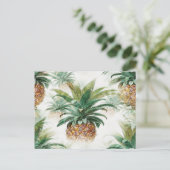 Pineappelpatroon Briefkaart (Staand voorkant)
