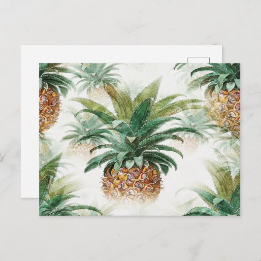 Pineappelpatroon Briefkaart (Voorkant / Achterkant)