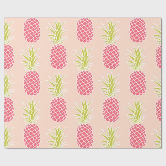 Pineappelpatroon Cadeaupapier (Vlak)