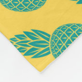 Pineappelpatroon Fleece Deken (Hoek)