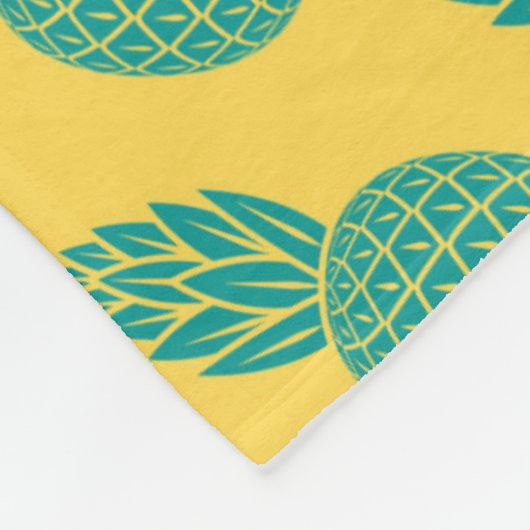 Pineappelpatroon Fleece Deken (Hoek)
