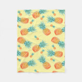 Pineappelpatroon Fleece Deken (Voorkant)