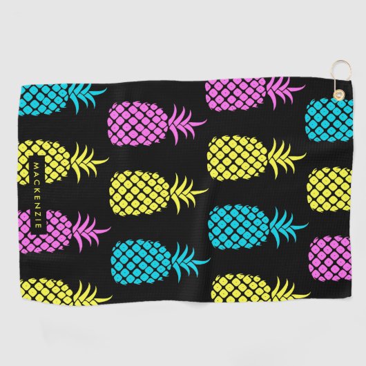 Pineappelpatroon Golfhanddoek (Horizontaal)