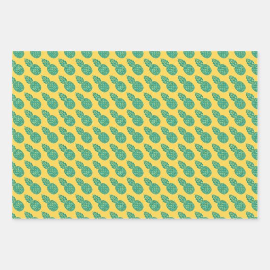 Pineappelpatroon Inpakpapier Vel (Voorkant)