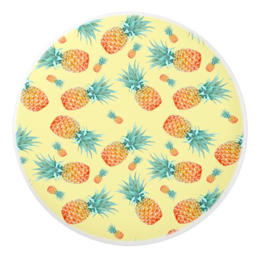 Pineappelpatroon Keramische Knop (Voorkant)