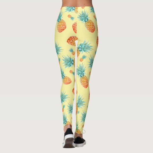 Pineappelpatroon Leggings (Achterkant)