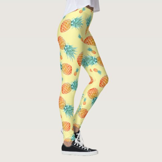 Pineappelpatroon Leggings (Rechts)