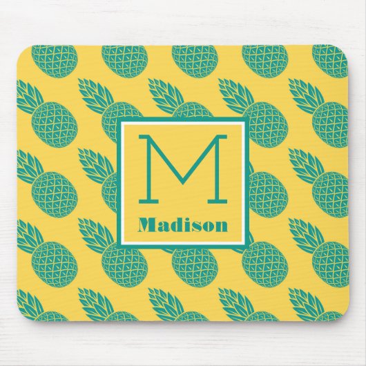 Pineappelpatroon | Monogram Muismat (Voorkant)