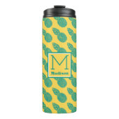 Pineappelpatroon | Monogram Thermosbeker (Voorkant)