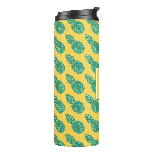 Pineappelpatroon | Monogram Thermosbeker (Gedraaid links)