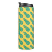 Pineappelpatroon | Monogram Thermosbeker (Geroteerd rechts)